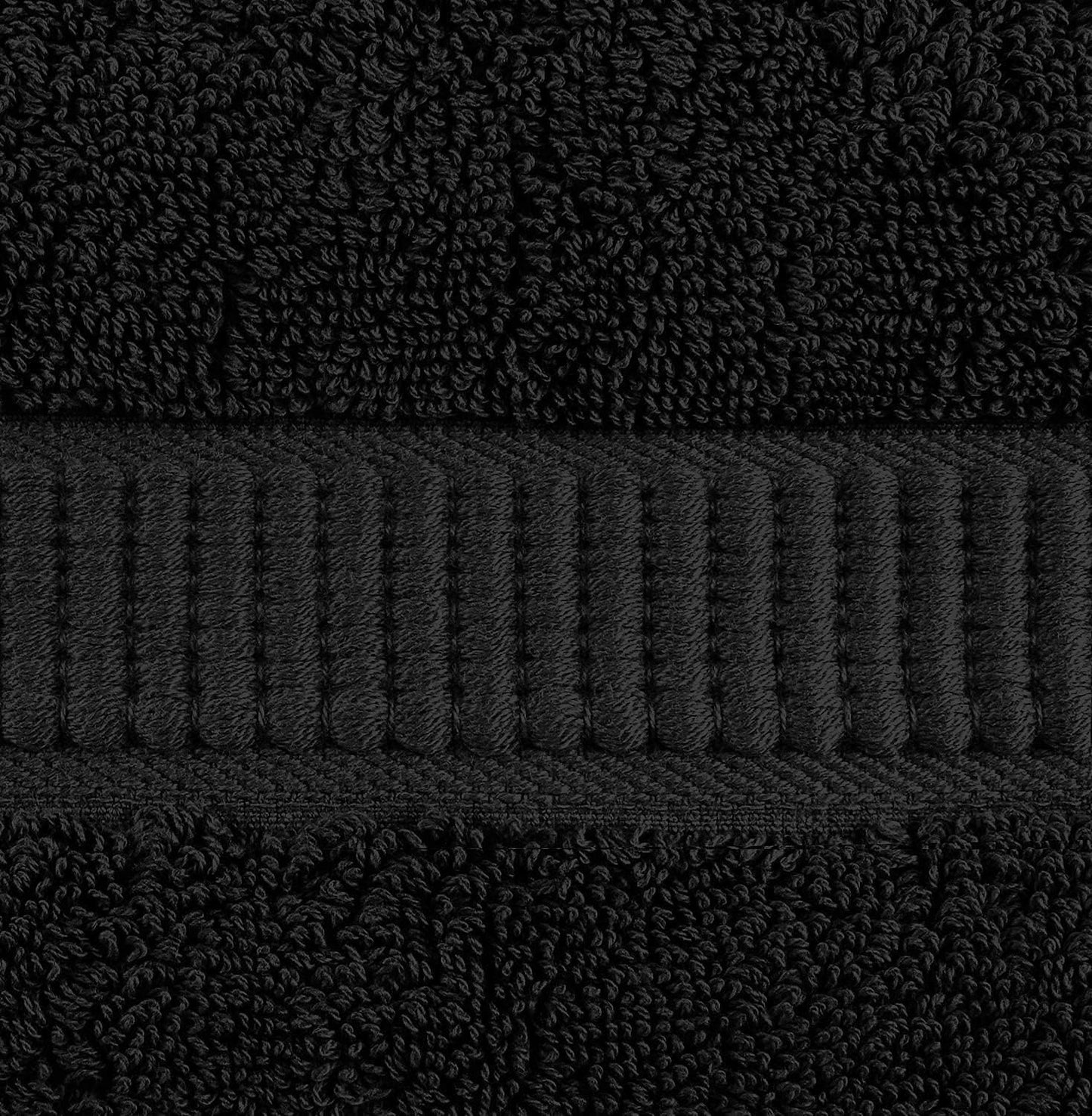 Utopia Towels - Luxurious Jumbo Bath Sheet 8 Piece - 600 GSM (35X70 Inches) 100% Ring Spun Cotton - Highly Absorbent and Quick Dry Extra Large Bath Towel - Super Soft Hotel Quality Towel (Black)