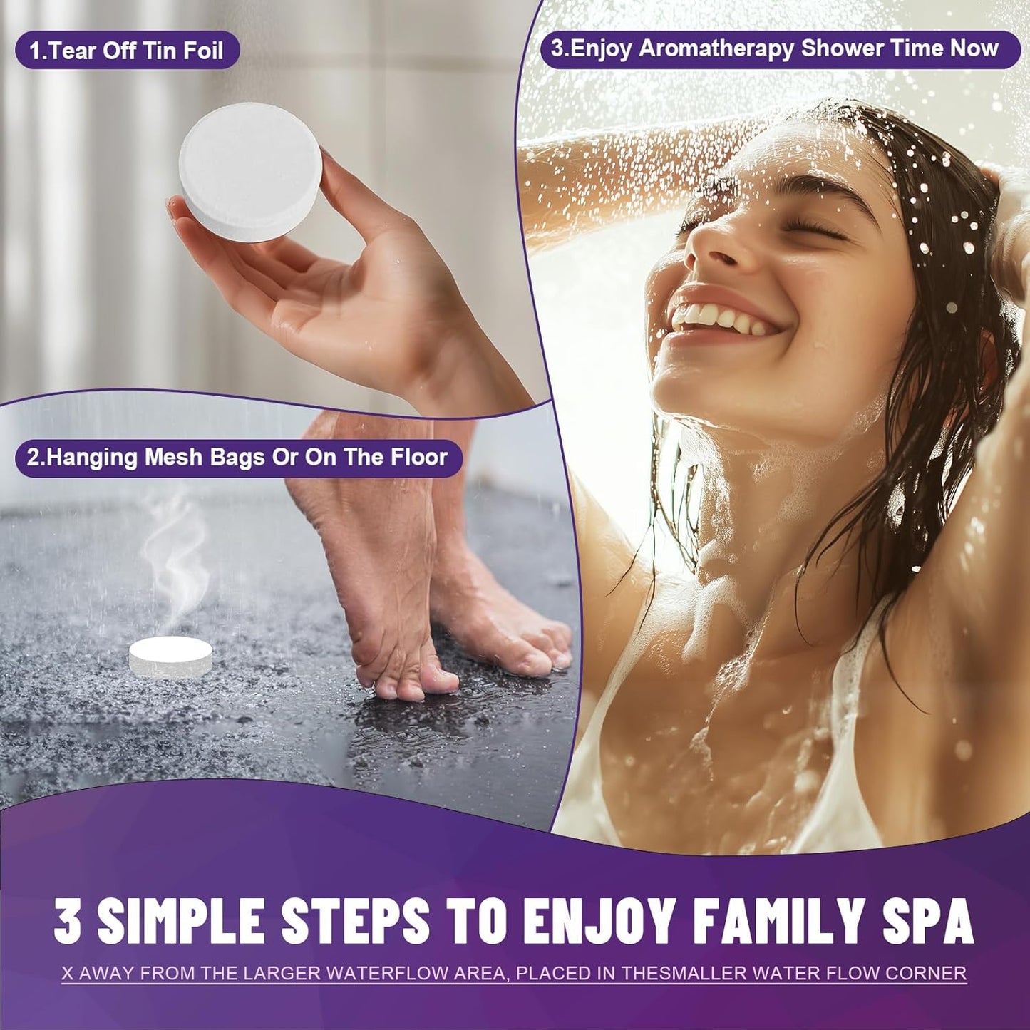 Shower Steamers Aromatherapy Gifts for Women & Men, Fathers Day Gift for Dad Husband from Wife Daughter, 8-Pack Shower Bombs Organic Essential Oils Relaxation & Self Care Gifts for Wife