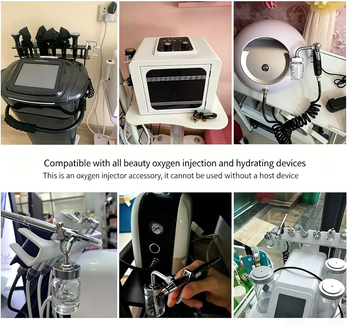 Facial Oxygen Injector Spray Gun Deep Moisturizing Skin Rejuvenation, Atomization Fine Mist Sprayer for Hydrating, Oil Control Portable Home Beauty Salon Use