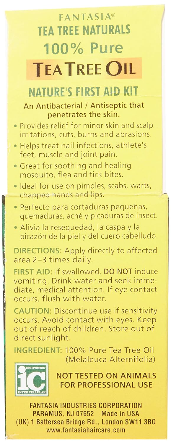 Fantasia Tea Tree Naturals 100% Pure Tea Tree Oil 1 Oz
