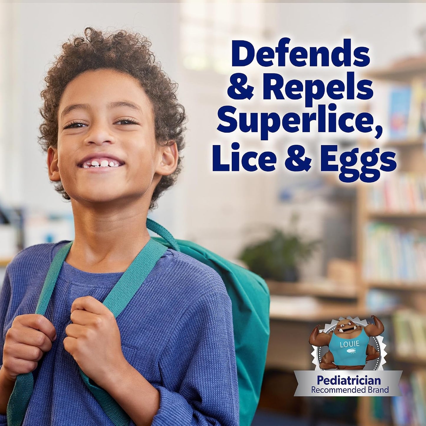 Nix Lice Prevention Daily Leave-In Spray for Kids, Long-Lasting Protection, Repels Superlice, 6 Fl Oz