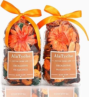 Potpourri Bags, Citrus Orange Scented Potpourri Bowl Filler, Decorative Dried Flower,Vase Filler,Home Fragrance Sachet,Gift-Mini