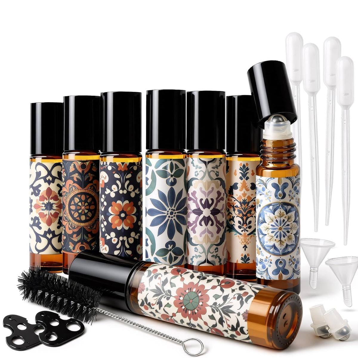 Roller Bottles for Essential Oils Roll On Bottles 8 Pack