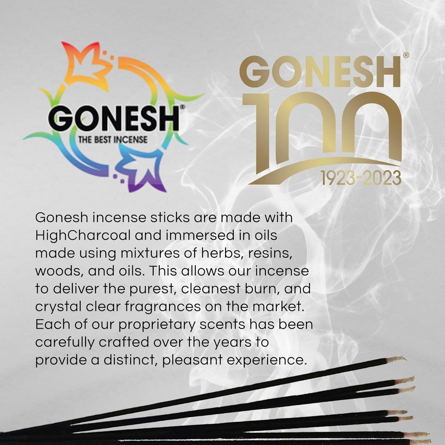 Gonesh - Extra Rich Scented Incense Sticks - Non-Toxic 10” Slow Burn Aromatic Sticks - Black Cherry - 100 Total - 5 Packs of 20