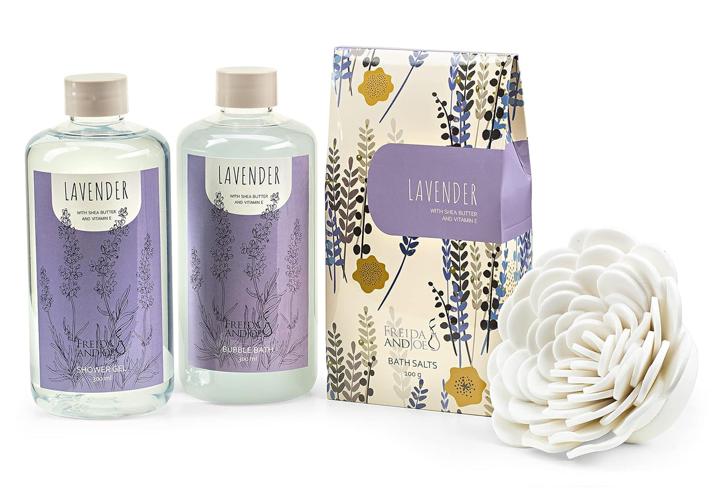 Bath & Body Gift Set for Men and Women Spa Kit with Shea Butter | Shea Butter, Vitamin E, Reusable Beautiful Basket, Perfect for Relaxation, Mother's Day Gift for Mom