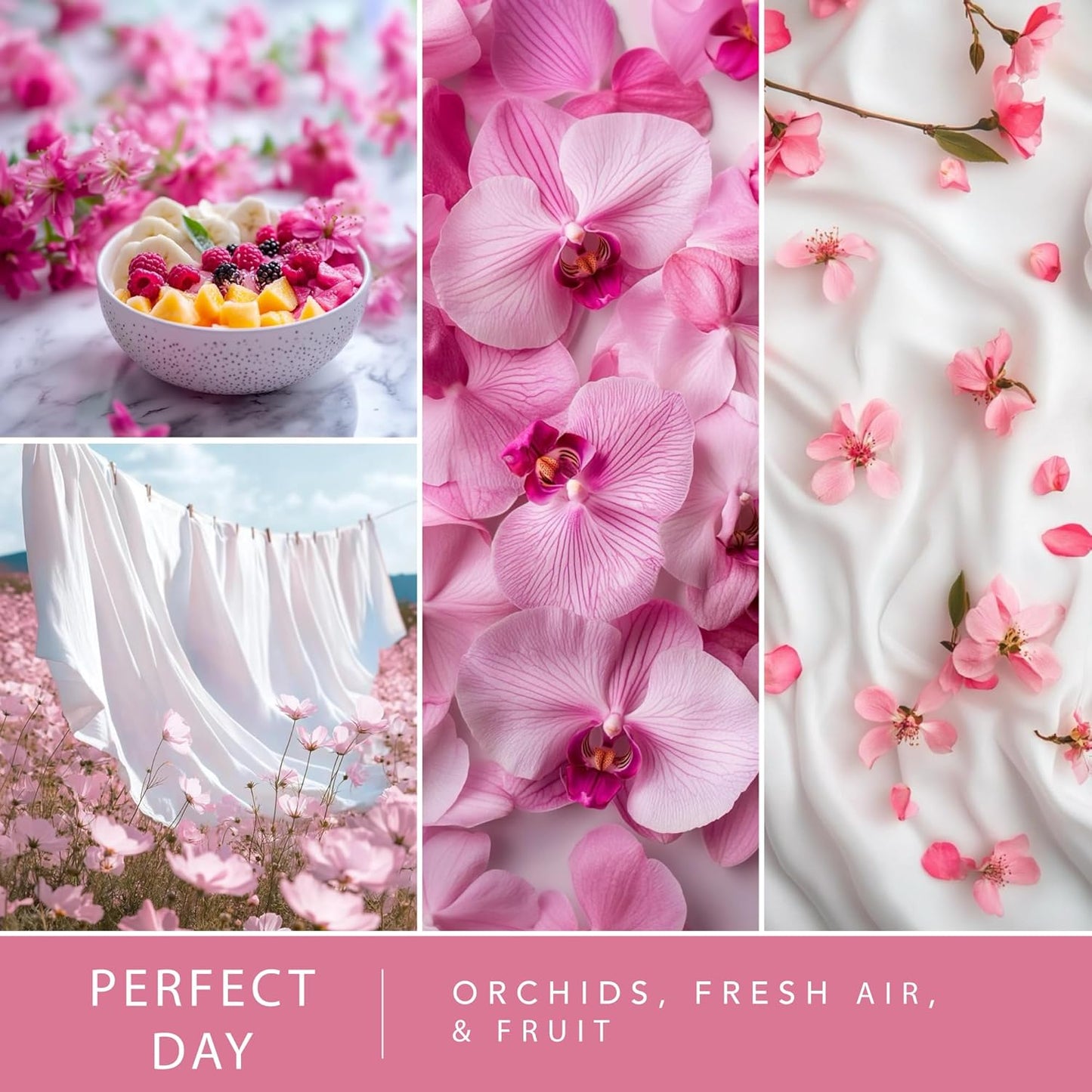 Scentsationals Perfect Day Scented Wax Melts - Orchids, Fresh Air, & Fruit, 10oz (24 Cubes)