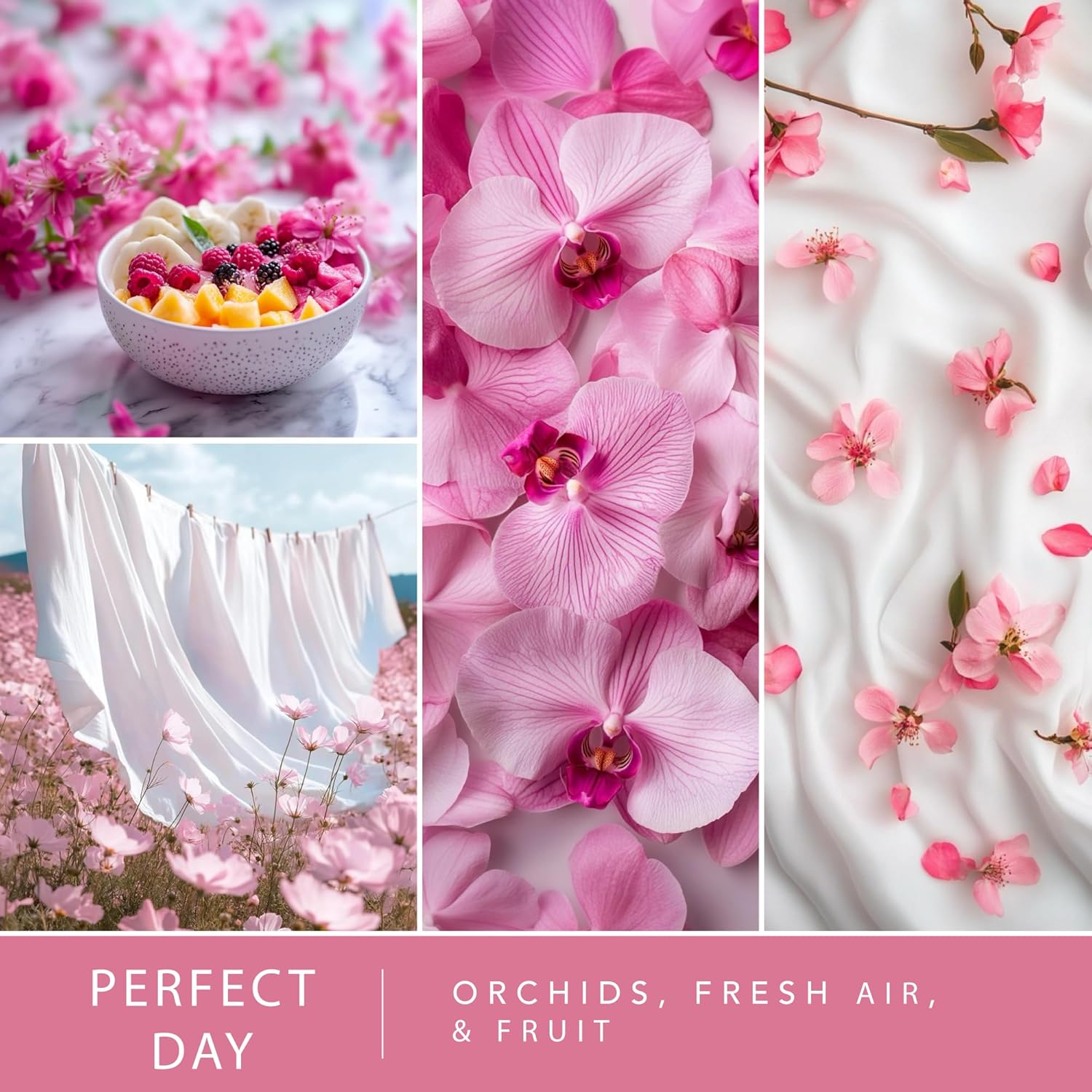 Scentsationals Perfect Day Scented Wax Melts - Orchids, Fresh Air, & Fruit, 10oz (24 Cubes)