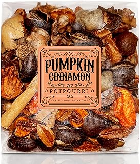 Pumpkin Cinnamon Fall Potpourri Bag - Autumn Scented Blend with Natural Elements, Ideal for Home Decoration and Fragrance - Perfect for Thanksgiving Harvest as Bowl, Vase, and Sachet Fillers