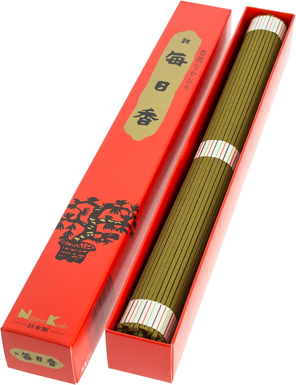 SHIN MAINICHI-KOH Sandalwood Long Stick by Nippon Kodo, Japanese Quality Incense, Since 1575