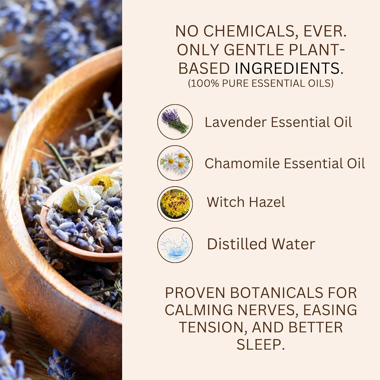 Stress Relief Pillow Spray, Lavander & Chamomile 100% Natural 2.0 Oz. Spray, Aromatherapy, Gifts for Her, Birthday Gifts, Gift Ideas, New Mom Gifts