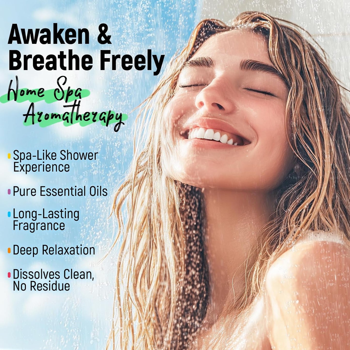 Shower Steamers Aromatherapy & Sport, 100% Pure Natural Essential Oils, Energy Refresh & Invigorating, Relaxing, Spa & Birthday Gifts for Women & Men, Self Care – Spearmint & Peppermint, 4 Pack