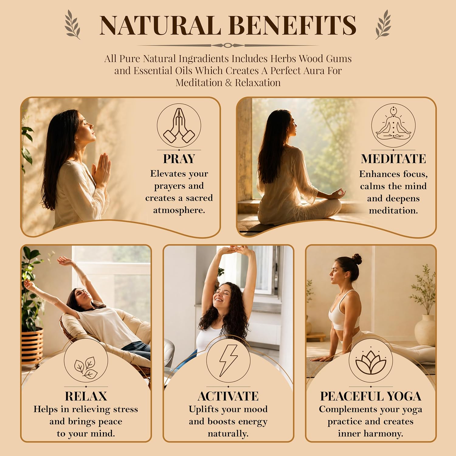 Pure Lavender Incense Sticks, 100 Sticks, No Charcoal Clean Burning, Organic Non Toxic Insence,100% Natural sustainably harvested, Spiritual Healing Calming Aroma for Positive Vibes