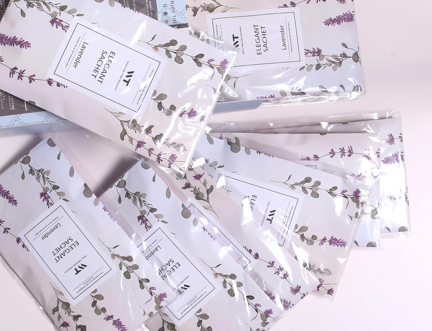 WEALD TRIBE 12 Packs Large-Bag Lavender Scented Sachets for Closet and Drawer Deodorizer Home Fragrance | Air Freshener Long Lasting Large Sachets Bags Hanging