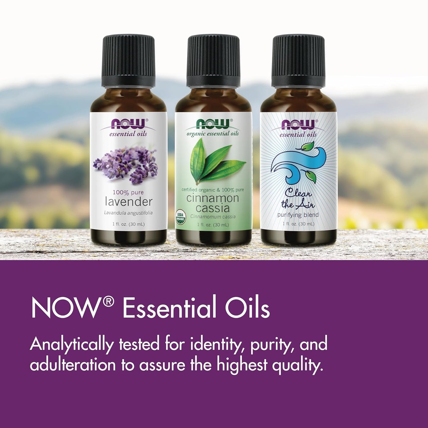 NOW Essential Oils, Rosemary Oil, Purifying Aromatherapy Scent, Steam Distilled, 100% Pure, Vegan, Child Resistant Cap, 2-Ounce