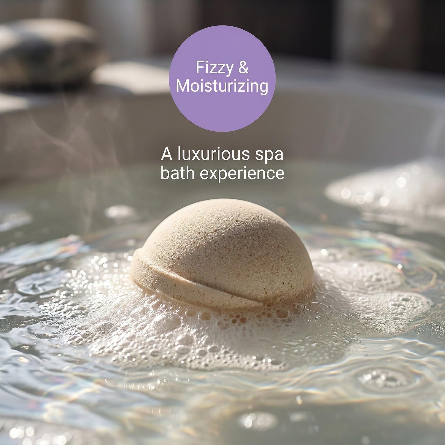 Unboxme Gifts Bath Bombs Gift Set - Large 8 oz Fizzy, Moisturizing Spa Bath Bombs, Relaxing Aromas, Gift Ready - 4 Pack, Lavender