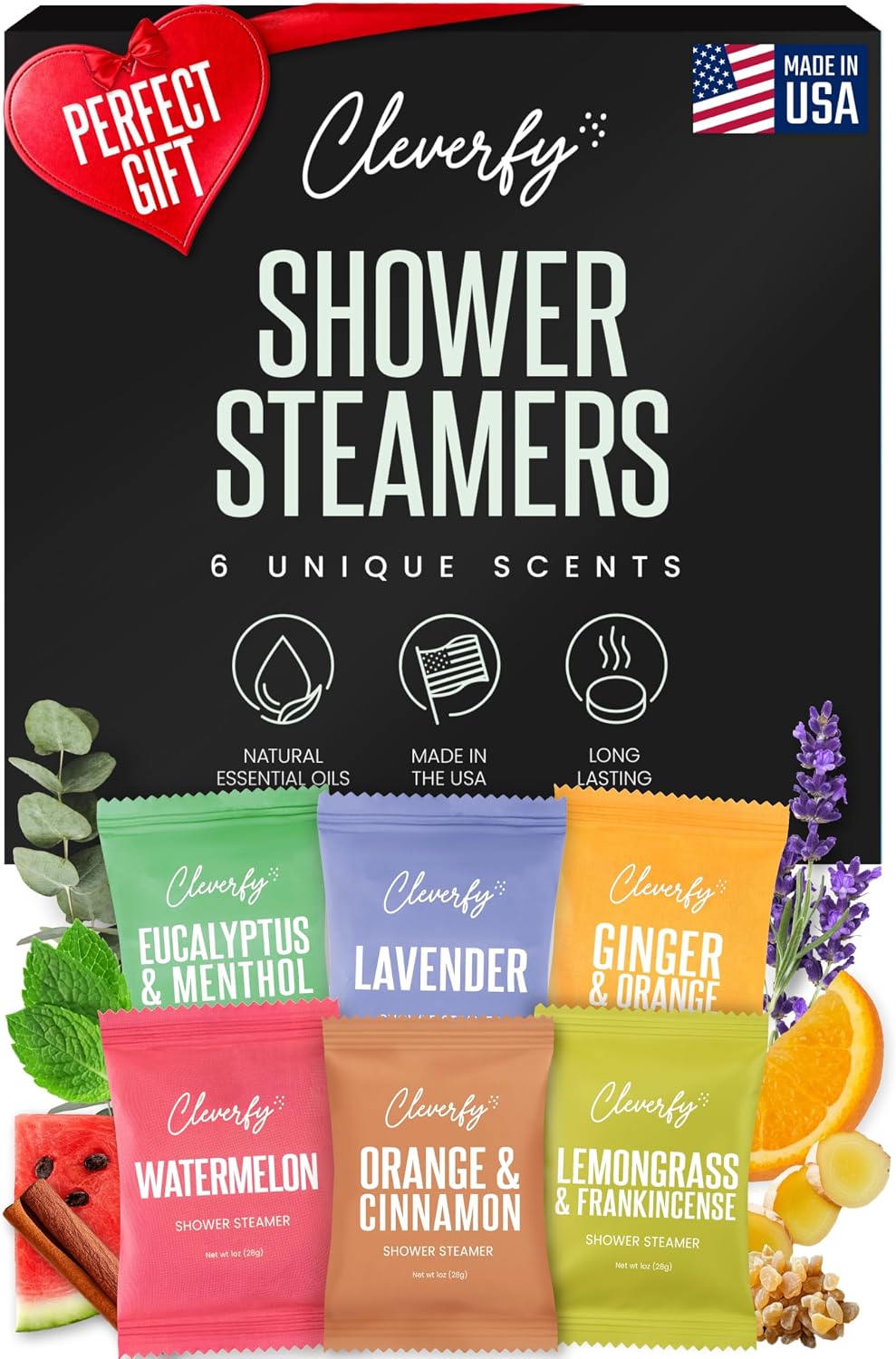 Cleverfy Shower Steamers Aromatherapy for Women and Men – 6 x 2 Pack