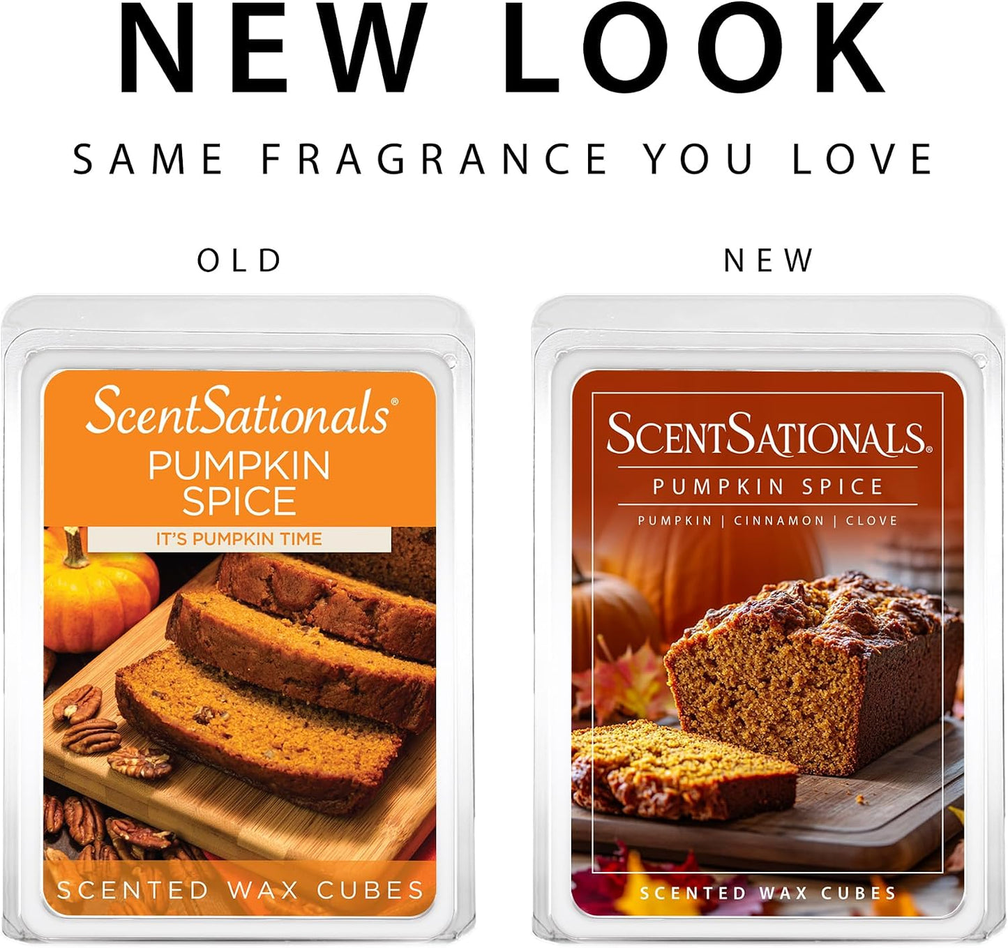 ScentSationals Pumpkin Spice Scented Wax Melts - Pumpkin, Cinnamon, & Clove, 10oz (24 Cubes)
