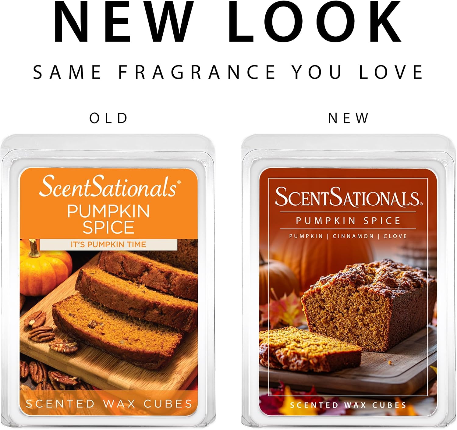 ScentSationals Pumpkin Spice Scented Wax Melts - Pumpkin, Cinnamon, & Clove, 10oz (24 Cubes)