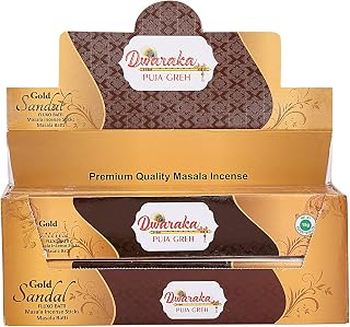 Dwaraka - Incense Sticks - Sandalwood, 100 Incense Sticks, All Natural, Chemical Free