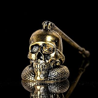 We Moment Candle Snuffer, Candle Snuffer Extinguisher with Long Handle,Retro Style Wick Flame Snuffer for Putting Out Candle Flame Safely,Skull Candle Snuffers Accessory for Candle Lovers