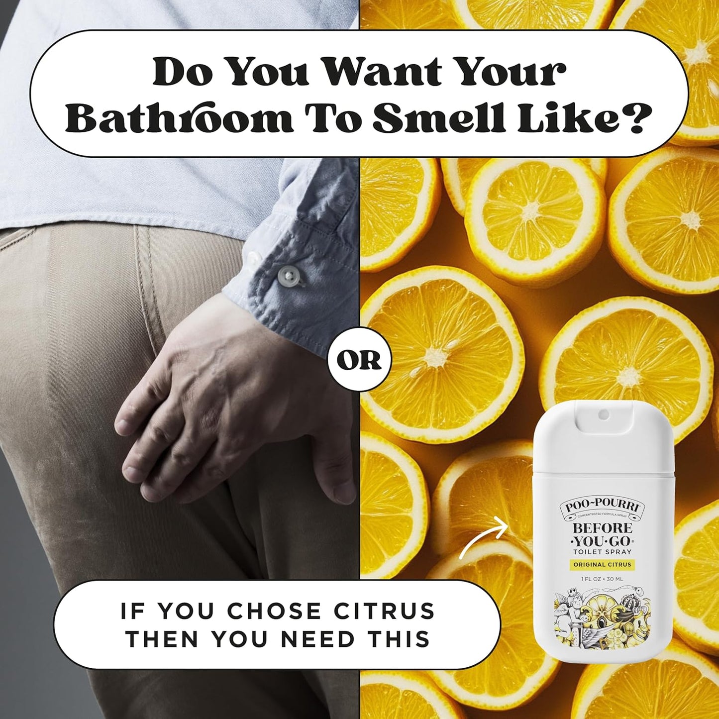 Poo-Pourri Before-You-Go Pocket Toilet Spray, Travel Essentials, Original Citrus, 1 Fl Oz 2 Pack, Up to 50 Uses, On-The-Go Bathroom Odor Deodorizer with Essential Oils, TSA Approved Size