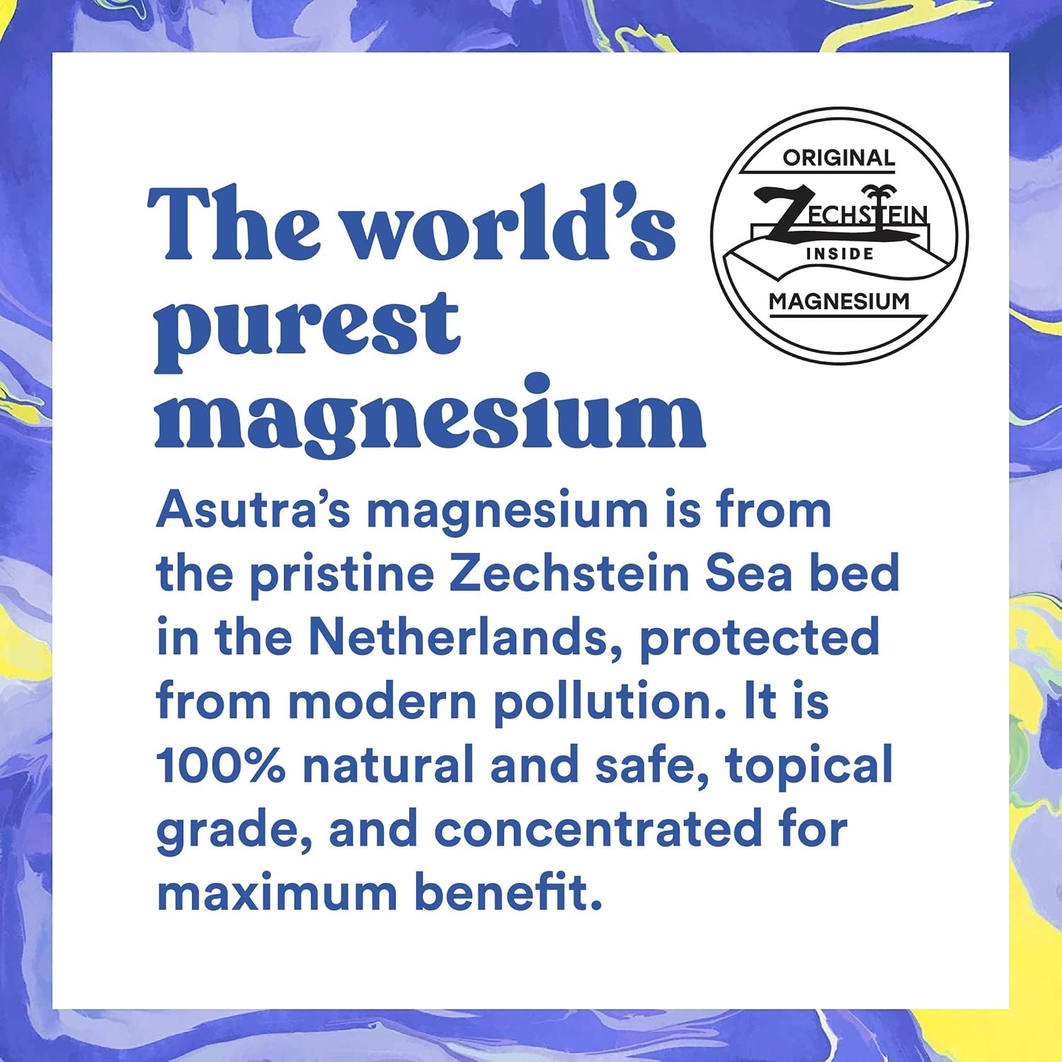 Asutra Magnesium Chloride Flakes for Bath, Pure Zechstein Source, Magnesium Flakes for Bath Soak, Foot & Body, 4 lbs