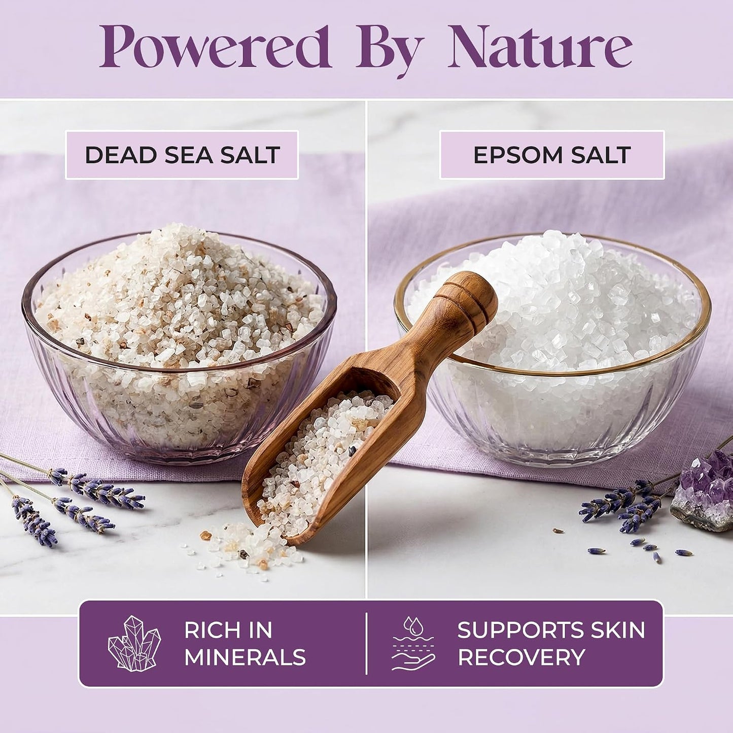 Aromasong Sitz Bath Soak 2lb – Sitz Bath Salt for Hemorrhoid & Postpartum Care – Dead Sea & Epsom Salt Soak with Lavender, Chamomile & Tea Tree – Natural Sitz Bath Salts – Made in USA