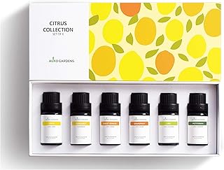 Citrus Essential Oil Set - Pack of 6, 10ml, Pure Therapeutic Grade Fruity Essential Oils includes Lemon, Grapefruit, Sweet Orange, Lime, Bergamot and Petitgrain