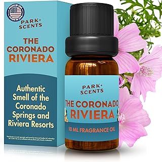 Park Scents The Coronado Riviera Theme Park Hotel Fragrance Oil – Hibiscus, Musk & Teakwood Luxury Scented Essential Oils for Diffusers for Home, Aromatherapy, Gifts for Women, Sister, Hostess (10ml)