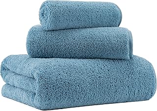 MICROFI New Microfiber Bath Towel Set, 3 Piece, Oversize, Quick Dry, Lint Free, Includes Body, Hand and Face Towels