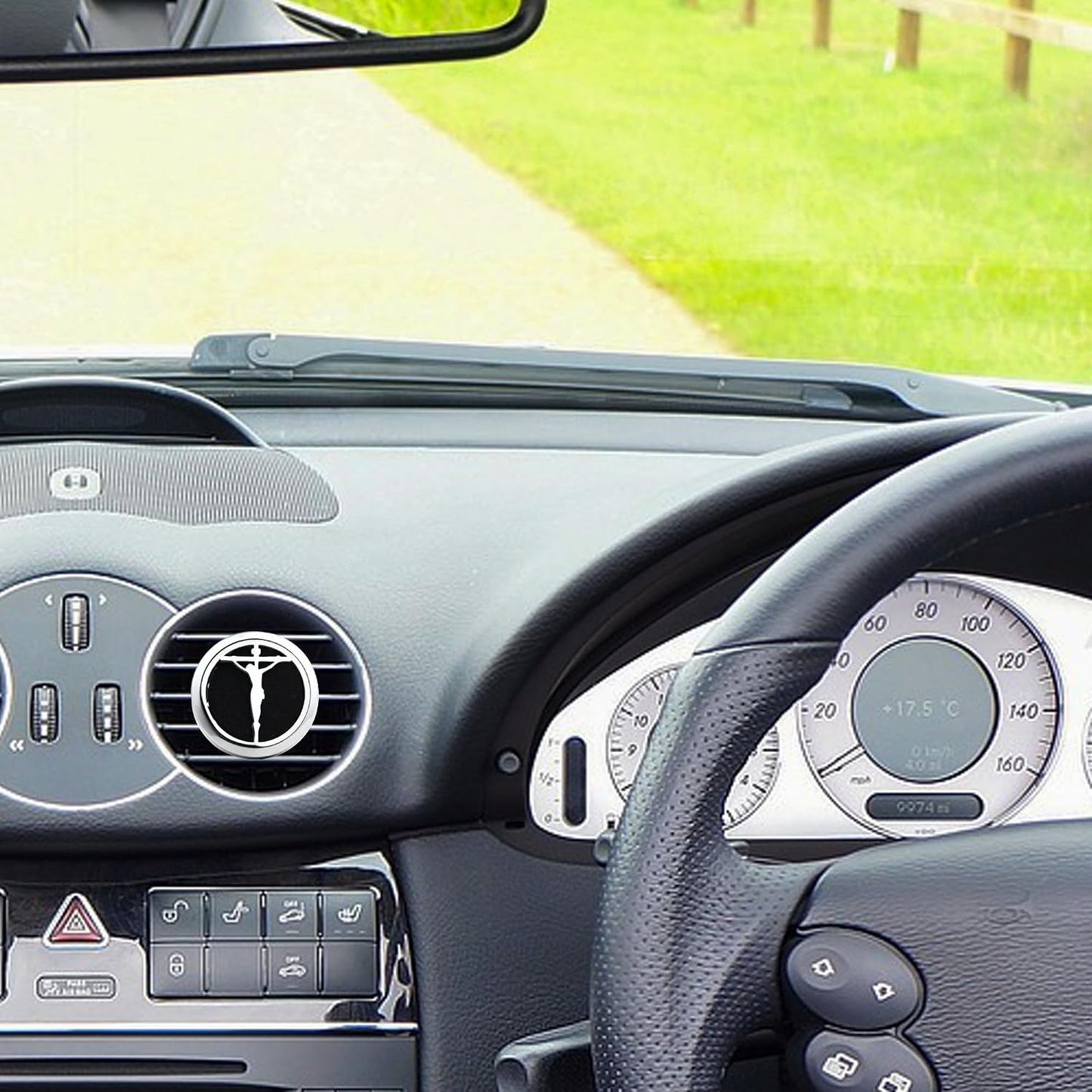Christian Cross 30mm Aromatherapy Car Essential Oil Diffuser Vent Clip