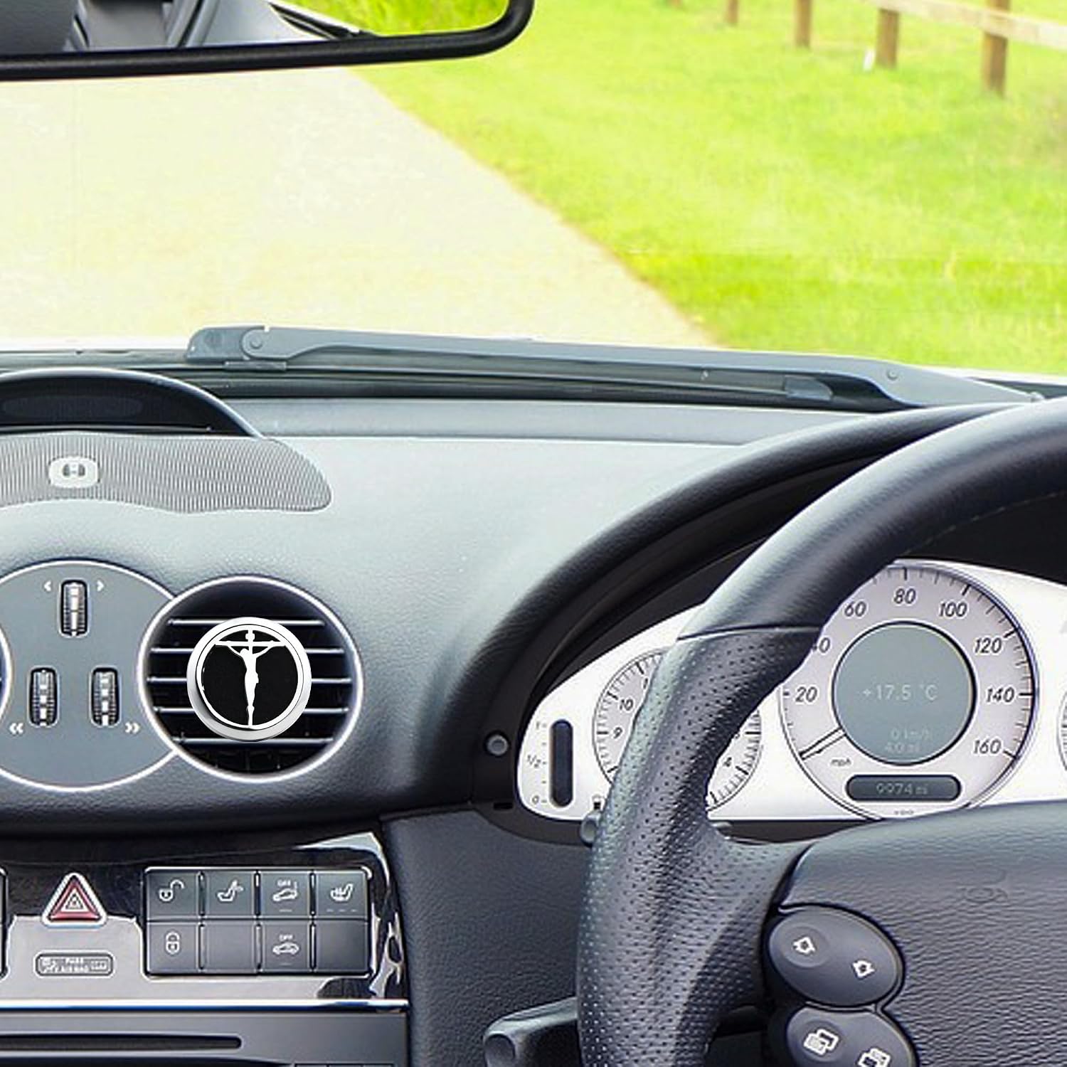 Christian Cross 30mm Aromatherapy Car Essential Oil Diffuser Vent Clip