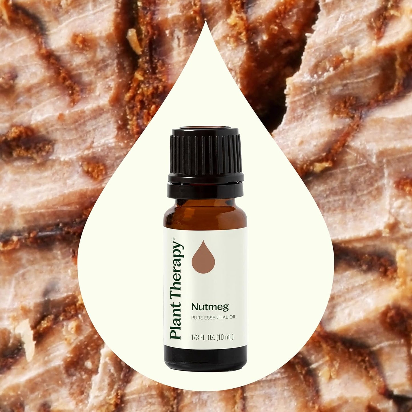 Plant Therapy Nutmeg Essential Oil 10 mL(1/3 oz) 100% Pure, Undiluted, Stimulating Aromatherapy for Digestive Relief and Joint Pain