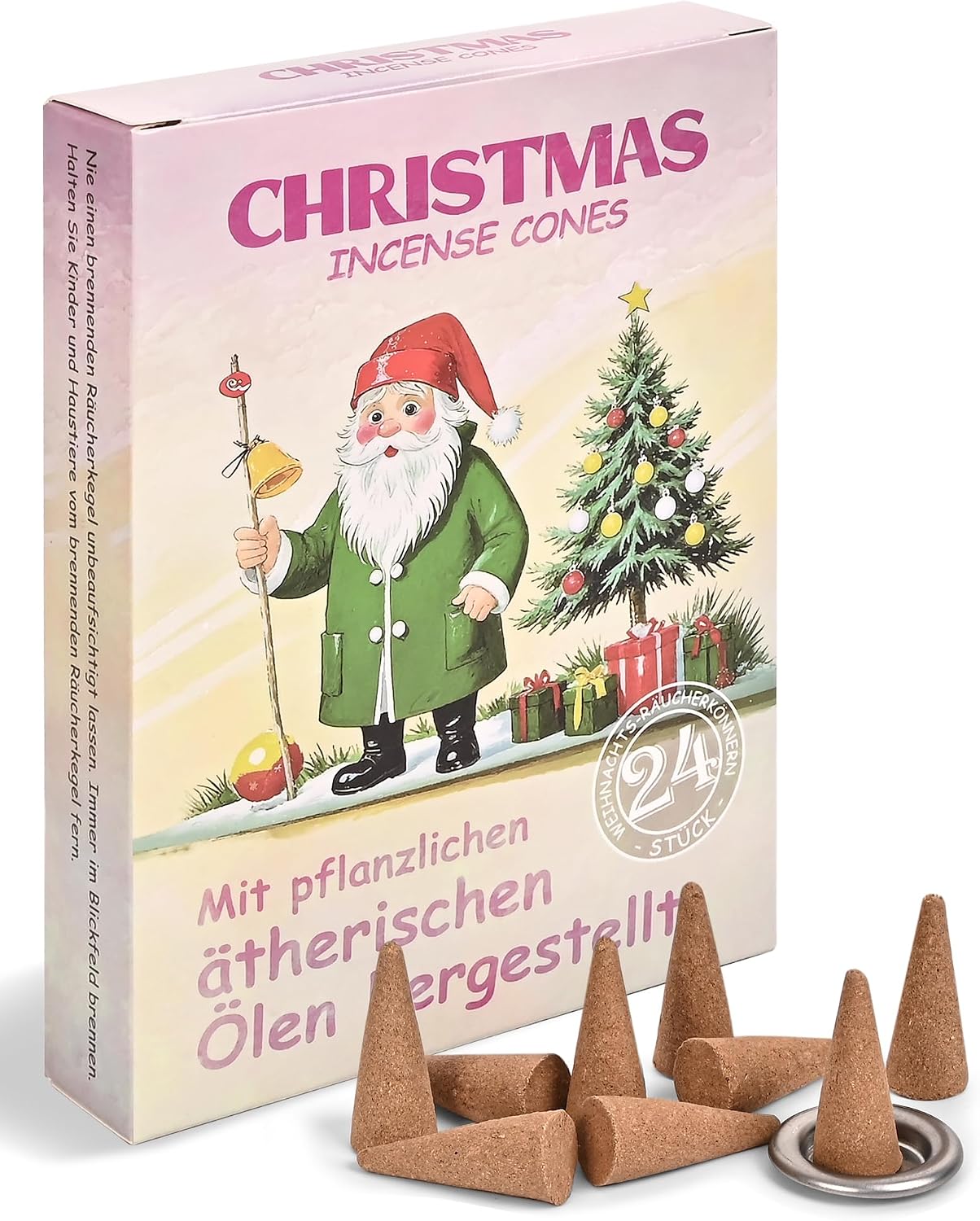 Christmas Incense Cones 96 pcs - Balsam Fir Create a Warm Cozy Holiday Atmosphere with Festive Aromas