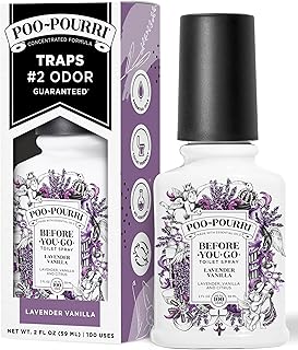 Poo~Pourri Lavender Vanilla, Lavender + Vanilla + Citrus, Before-You-Go Toilet Spray, 2 Oz