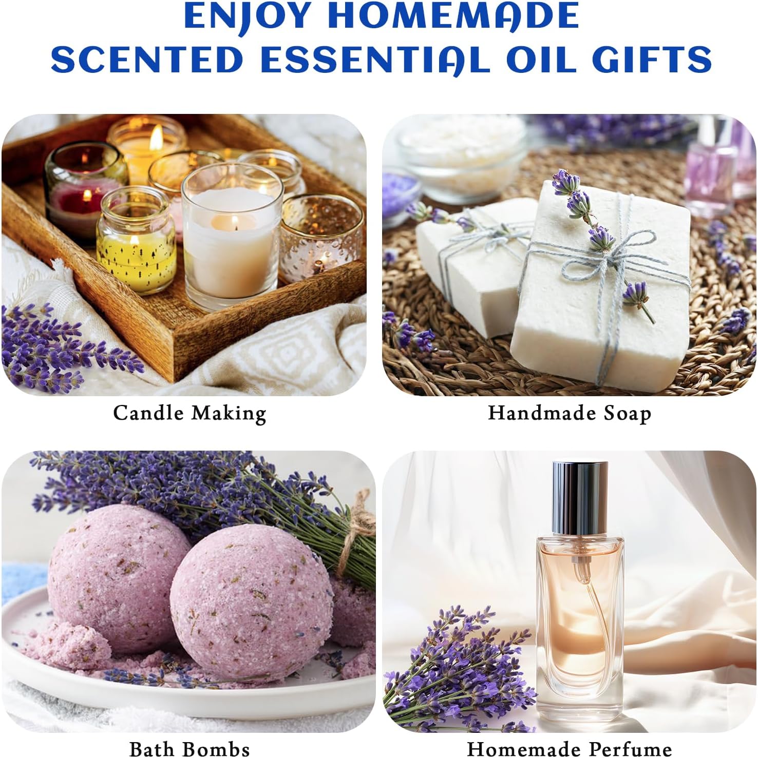 HIQILI Lavender Essential Oil - 100% Pure Undiluted, for Aromatherapy Diffuser at Room & Office, Relax Mind and Better Sleep, Therapeutic Grade | 100ML with Glass Dropper