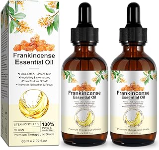 Frankincense Oil for Skin Care, 100% Organic & Pure Natural Essential Oil for Hair Growth & Skin Tightening, Anti-Aging, Scar Reduction, Aromatherapy, Diffusers, Humidifier (120 ML, Frankincense)