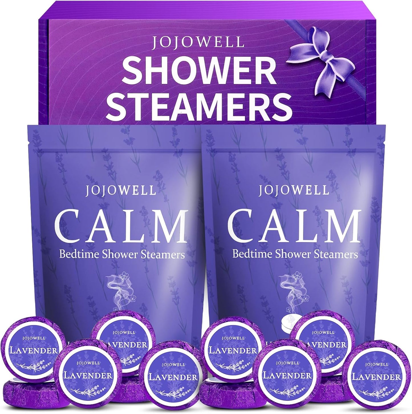 Lavender Shower Steamers Aromatherapy with Essential Oil - 12 Pack Birthday Gifts for Women Mom, Mothers Day Gifts for Mom Wife Grandma from Daughter, Home Spa Relaxation Self Care