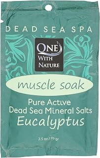 One With Nature Eucalyptus Dead Sea Bath Salt Packet, 2.5 OZ