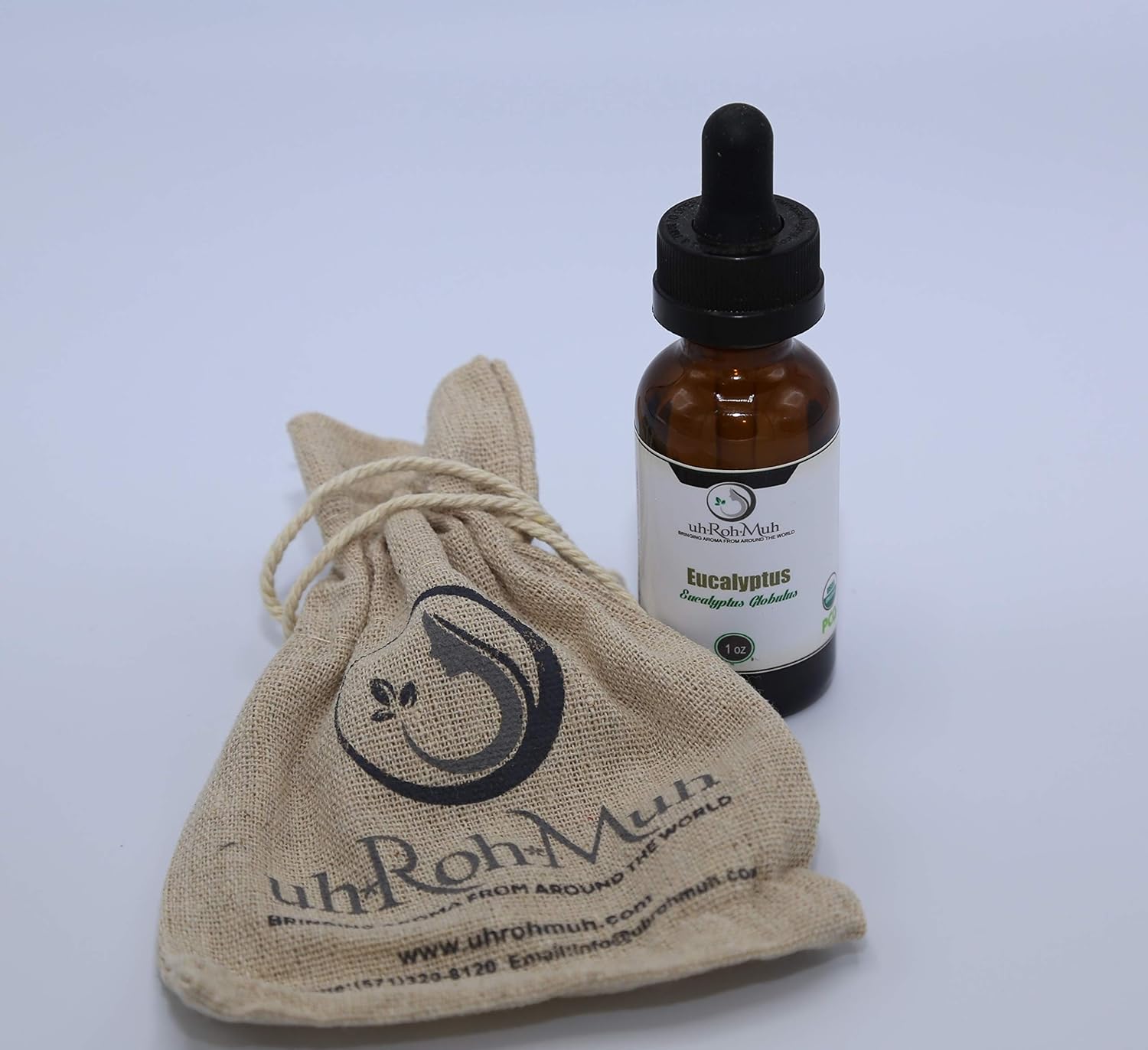 Pure Certified Organic Eucalyptus Globulus Essential Oil (1 oz with Pipette)