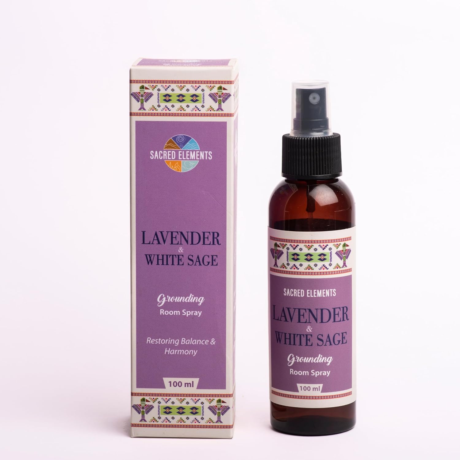 Sacred Element's Lavendra And White Room Spray | Natural Purifying Mist for Energy Clearing, Negativity Release, Spiritual Balance & Aromatherapy | 3.38 Fl Oz / 100ml Non-Toxic Air Freshener