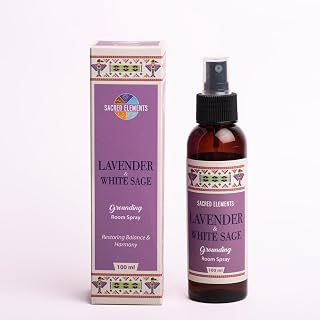Sacred Element's Lavendra And White Room Spray | Natural Purifying Mist for Energy Clearing, Negativity Release, Spiritual Balance & Aromatherapy | 3.38 Fl Oz / 100ml Non-Toxic Air Freshener