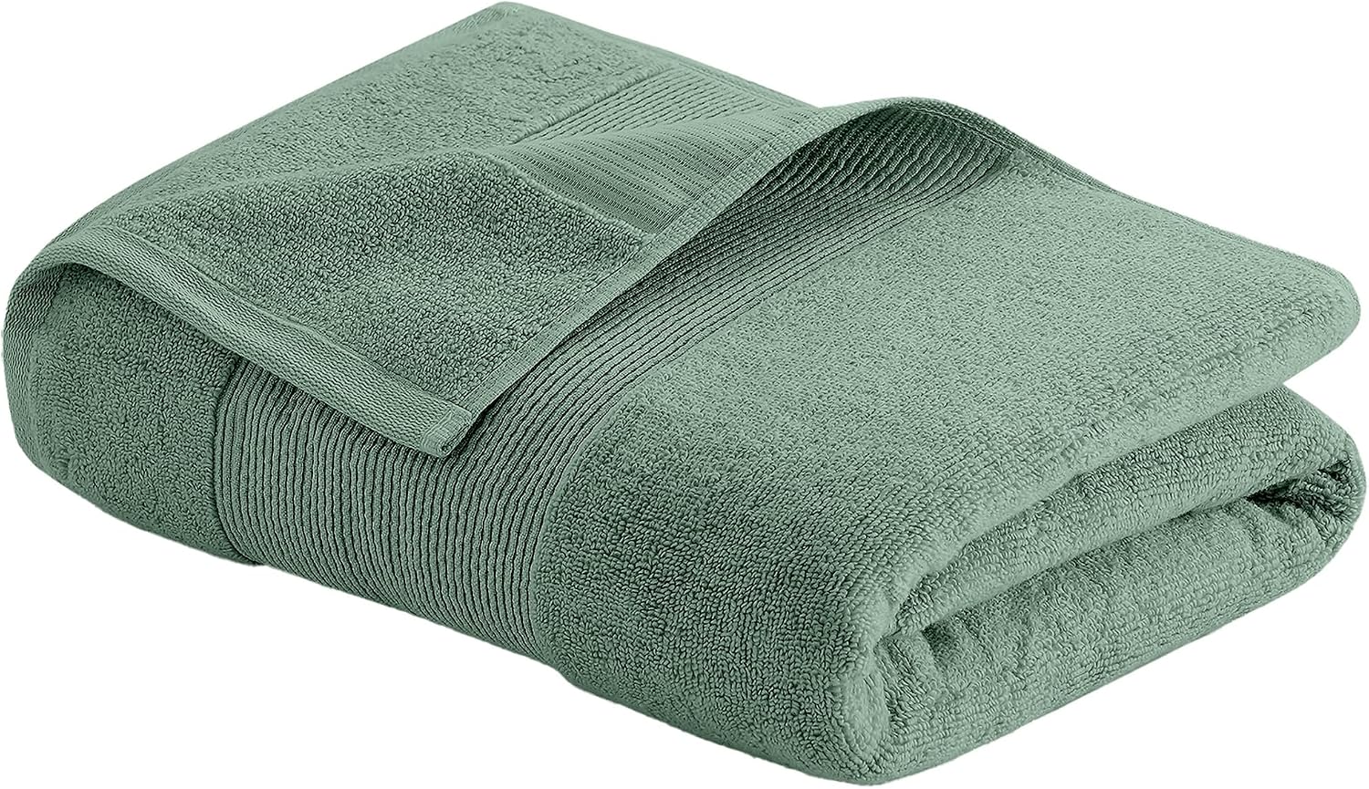 Modern Threads Air Cloud 6-Piece Towel Set - 100% Zero-Twist Cotton, 500 GSM, Quick Dry & Plush, Eucalyptus