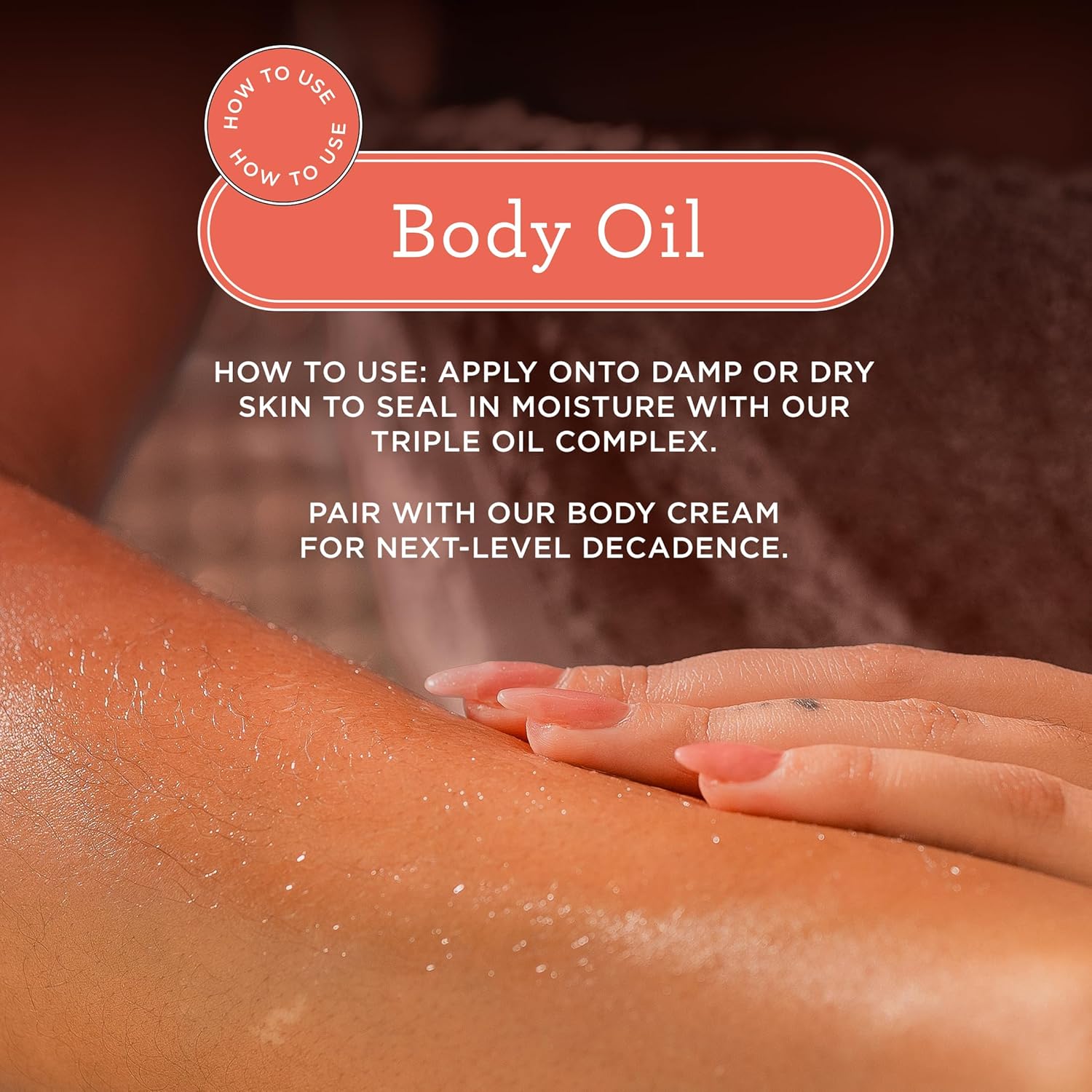 MIX:BAR Vanilla Bourbon Glowy Body Oil for Women, Soothe, Soften & Smooth Dry Skin, with Jojoba & Avocado Oil, Paraben Free, Vegan, 4oz