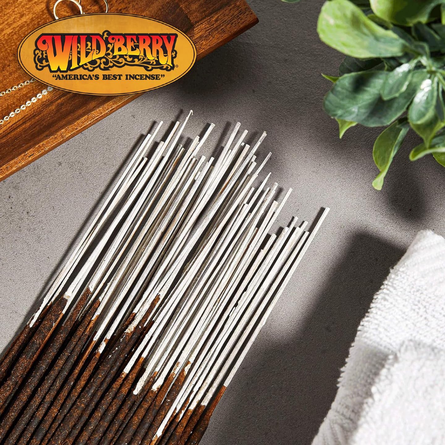 Wild Berry Incense Sticks - Vanilla - Warm Vanilla Bean and Bourbon Scent - Hand Dipped in The USA (100 Count)