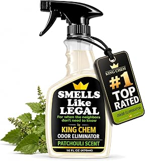 Smells Like Legal™ Patchouli Odor Eliminator Spray – Powerful Commercial-Grade – Eliminates Smoke, Pet & Food Odors at source – Fabric-Safe, Non-Staining – Biodegradable Air & Fabric Freshener – 16 oz