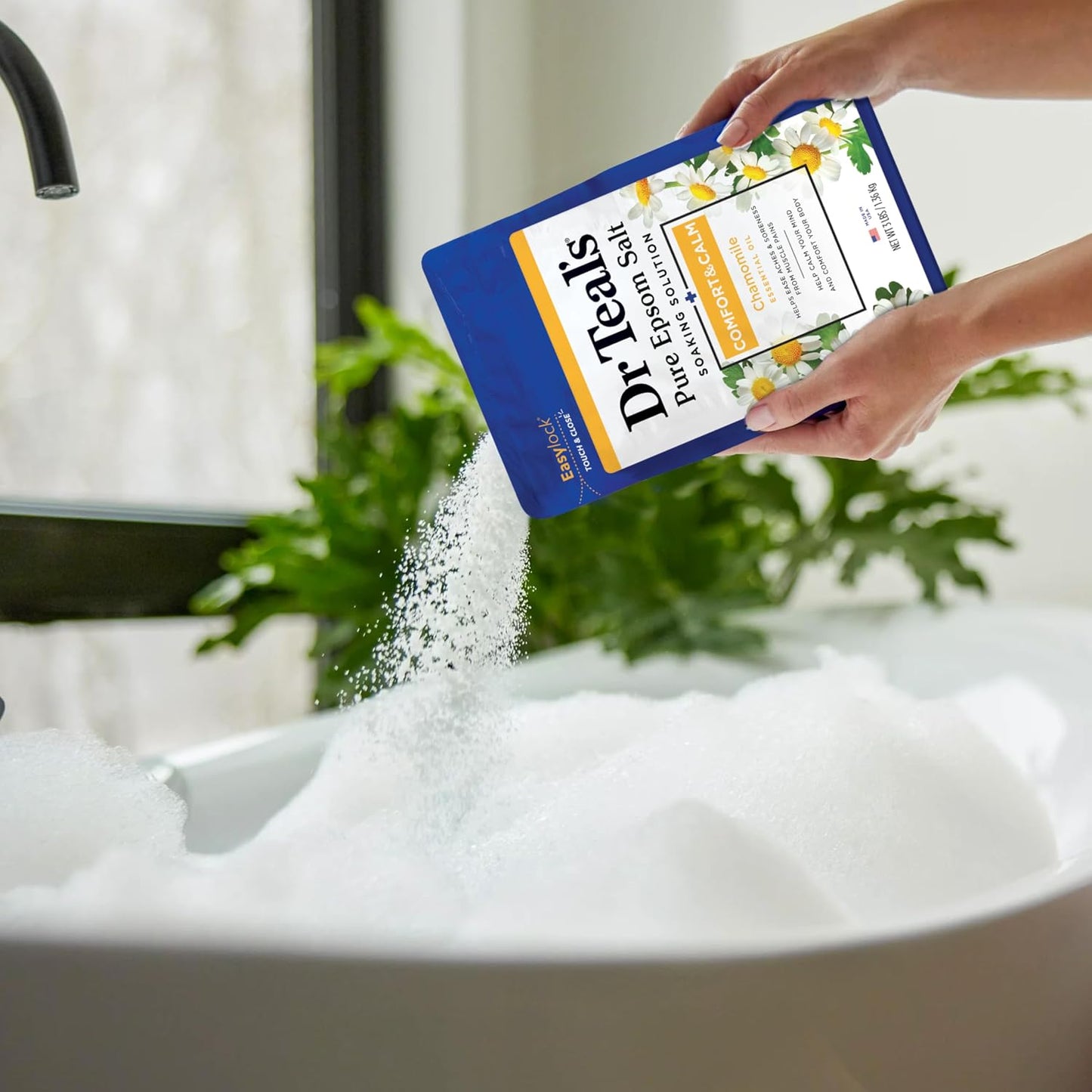 Dr Teal's Epsom Salt Soaking Solution, Chamomile, 48 Oz