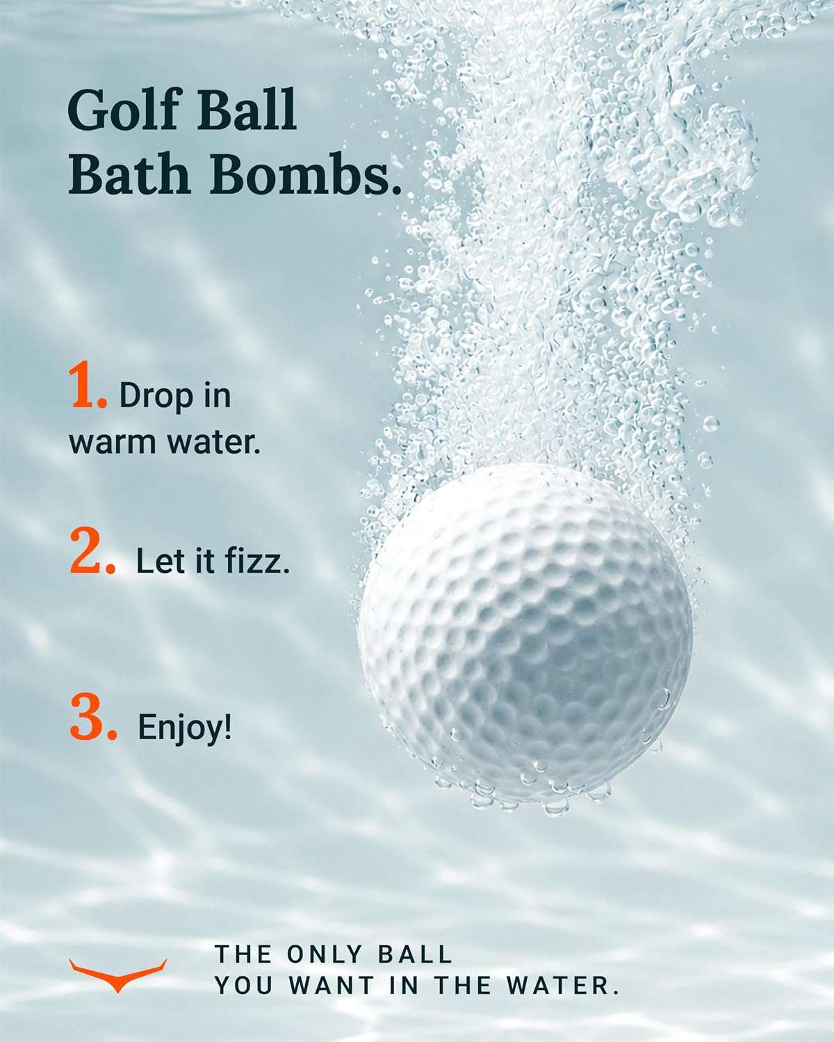 PAR-FECT Golf Ball Bath Bombs Gift Set for Men & Women - Refreshing After the Round Bath or Foot Soak, Fresh Mountain Mint Scent, Unexpected Gifts for Golfers, Corporate, Tournament Gifting, 4-Pack