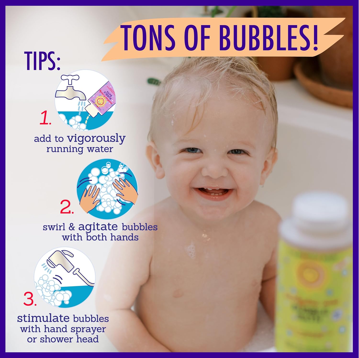California Baby Eucalyptus Bubble Bath | 100% Plant-Based Kids Bubble Bath | Soothing Baby Bubble Bath | Free Bubble Wand Inside | 384 mL / 13oz