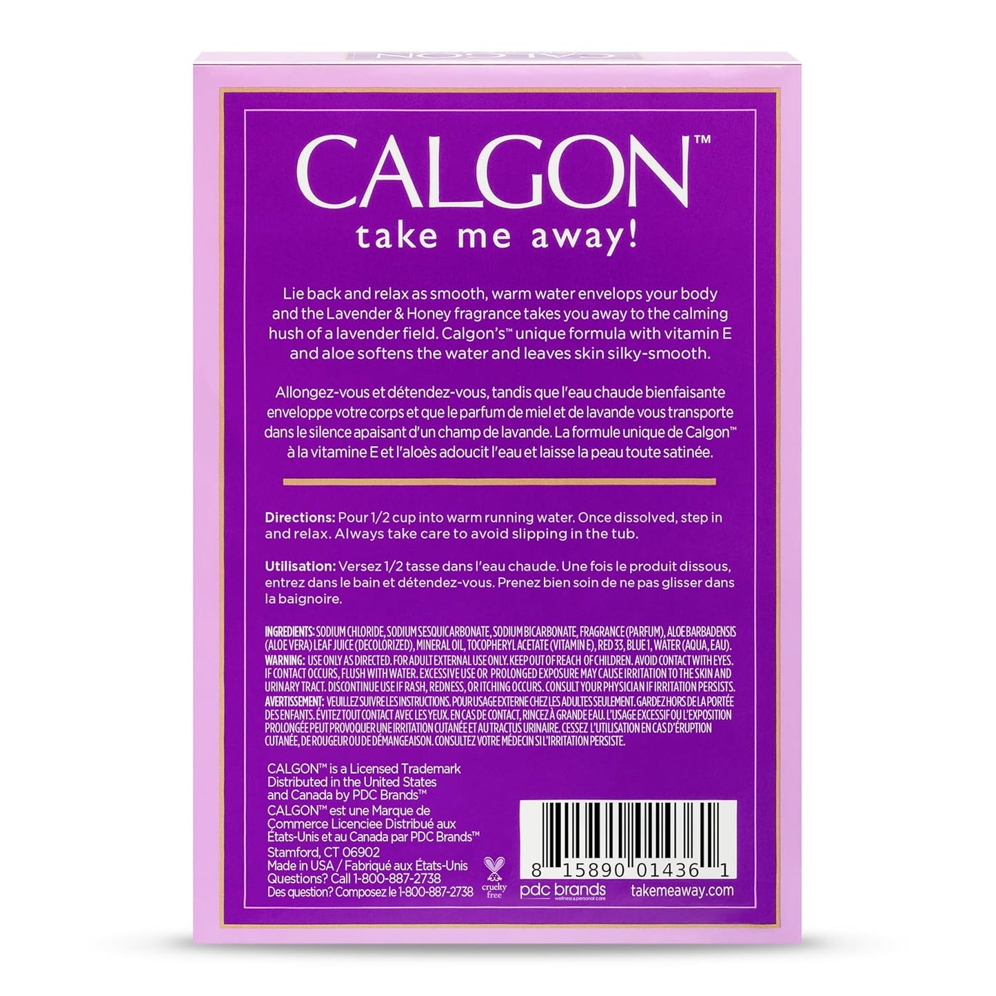 Calgon Ultra-Moisturizing Bath Beads, Lavender & Honey, 30 oz